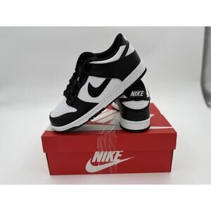 Nike Dunk Low (Panda) Black and White Sneakers 6Y/7.5W